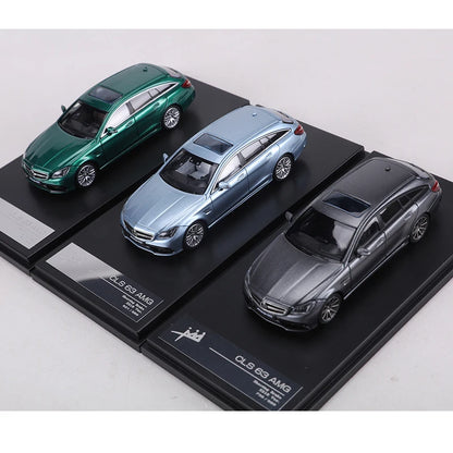 King Model 1:64 CLS63 AMG Gray/Blue/Green Alloy Model Car Limited Edition 999