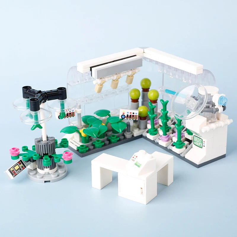 MOC City Supermarket Shop Store Building Blocks Street View Drink Food Vegetable Food Accessories Dessert Blocks Printed Bricks