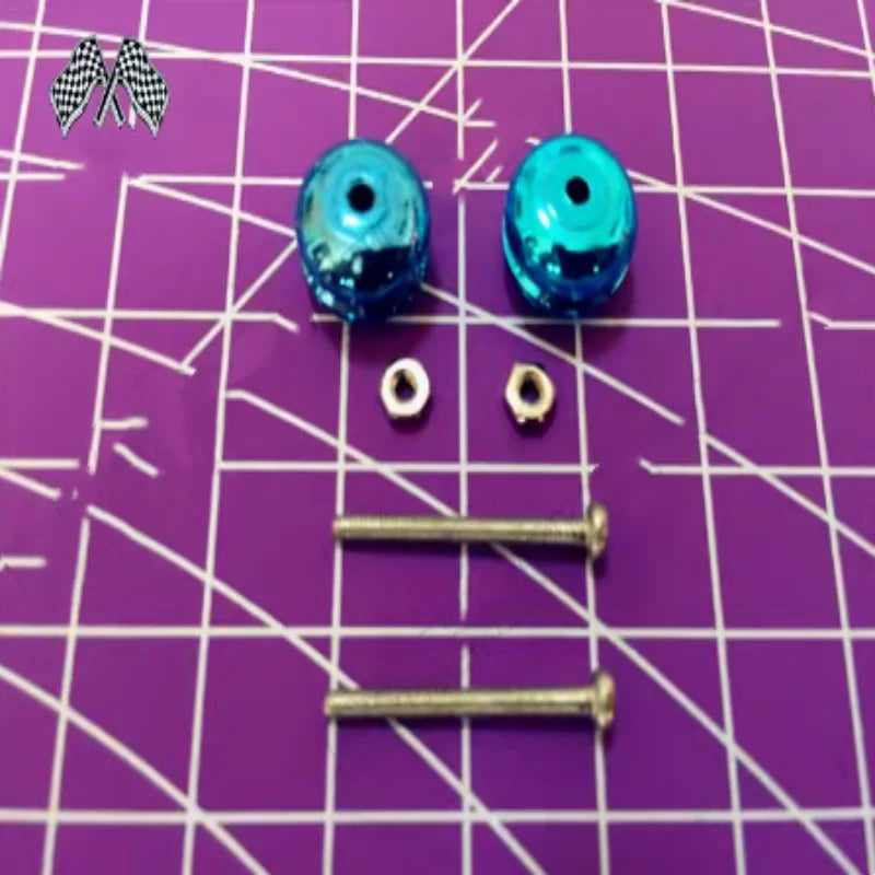 Self-made Tamiya 4WD accessories shock absorption anti-jump small tinting color electroplating small ding ding 2 pieces