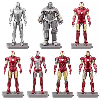 Zd Toys Marvel Iron Man Mark Mk1 Mk7 Series Action Figure Movable Collectible Model Desktop Decoration Gift Toys