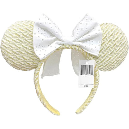 2025 Disney Solid Color Minnie Mouse Ear Headband Large Sequin Hairbands Party Christmas Halloween Cosplay Costume for Girls