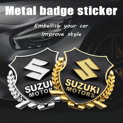 3D Metal Car Badge Emblem Body Sticker Trunk Decorative Decal  For Suzuki SX4 Grand Vitara Jimny Baleno Alto Swift Accessories