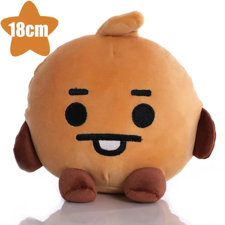 Plush Toy Tata Koay Shooky Mang Cooky Cartoon Animal Backpack Key Mobile Phone Pendant Office Relaxation Toys Friend Gift