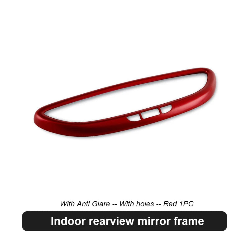 For Porsche Macan 2014-2017 Cayenne 2011-2017 Panamera 2013-2016 Car Indoor Rearview Mirror Decorative Frame Cover Sticker