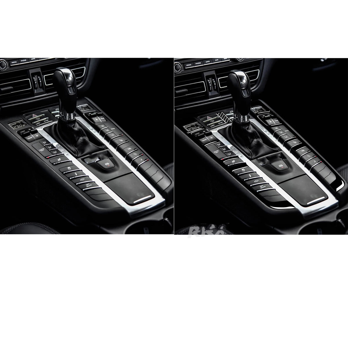 Gear Shift Button Box Cover Trim Sticker Decal for Macan 2014 2015 2016 2017 2018 2019 2020 2021 Car Interior Accessories ABS