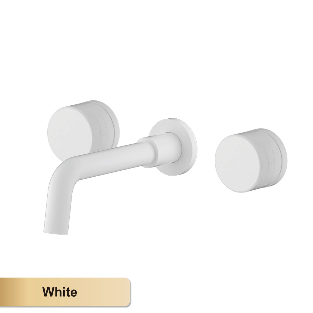 Luxury Black Bathroom Concealed Faucet Wall-Mounted Design, Double Handle, 3-Hole Cold and Hot Dual-Control Brass Basin Tap