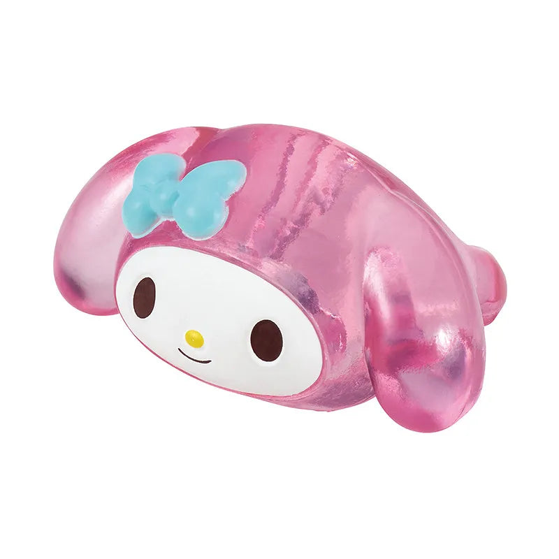 Genuine Sanrio Hello Kitty My Melody Kuromi Cinnamoroll Anime Figures Cartoon Ring Model Toy Collection Decoration Gifts