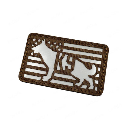 K9 Working Dog SAR Infrared IR Reflective Patch Rescue Dogs Embroidery Patches Tactical PVC Rubber Luminous Badges For Clothing