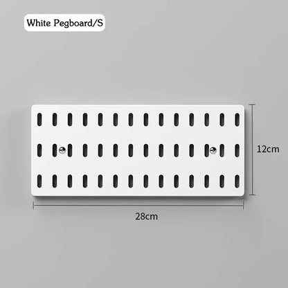 DIY Pegboard Accessories No Punching Kitchen Organization Shelf Storage Box Hooks Wall Organizer Crafts For Garage Room
