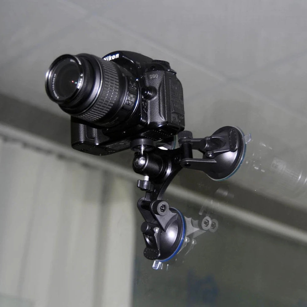 Tri-angle Suction Cup Mount Car Holder for Gopro Hero 13 12 11 10 9 8 Insta360 SJCAM AKASO DJI Osmo Action 6 5 PRO 4 Nano Camera