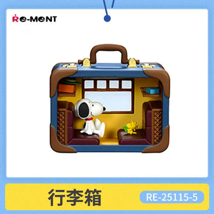 Re-Ment Snoopy Antique Diorama Collection Diorama Desktop Ornament Miniatures Models Original  Trendy Toys Gifts