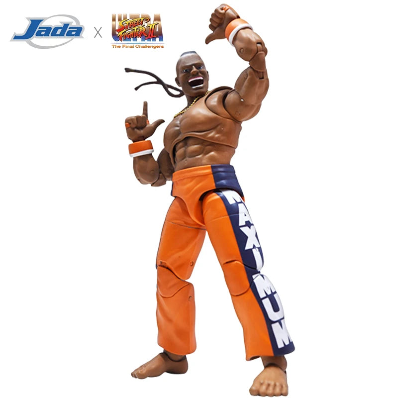 JADA Action Figure Street Fighter Collectible Figures: Akuma Balrog M.Bison Ken Guile Dhalsim ChunLi | Limited Edition ~15-17 CM