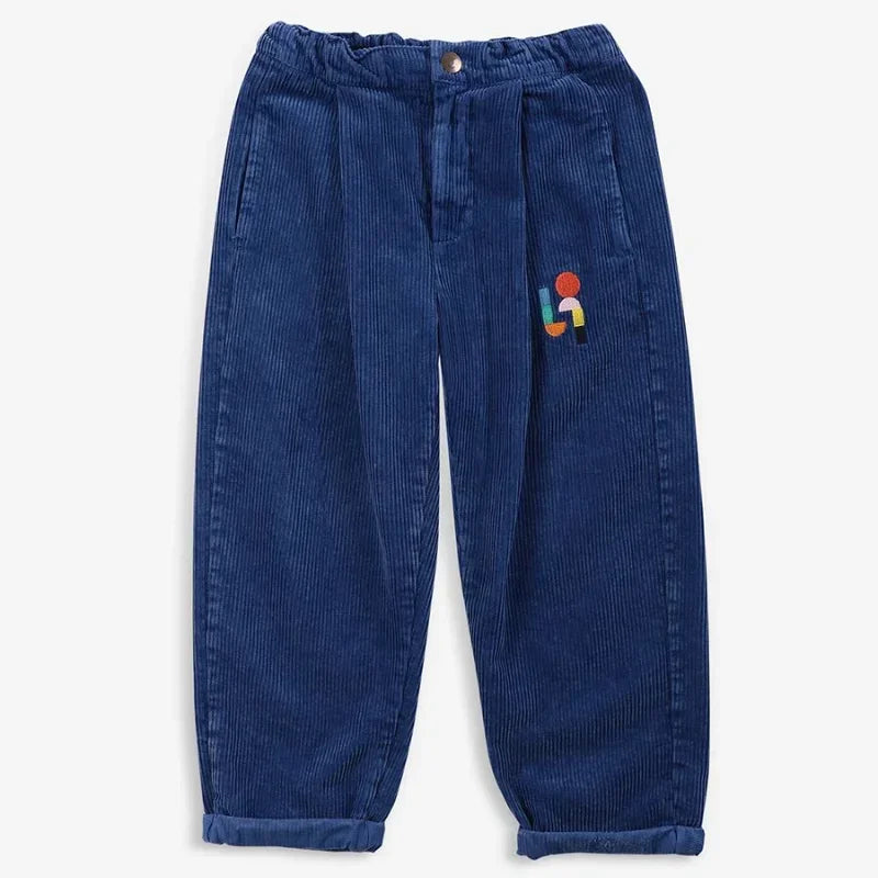 Autumn/Winter INS Korean Style Boys' and Girls' Cartoon Printed Underpants with Velvet Lace Up Guard Sports Children's Pants