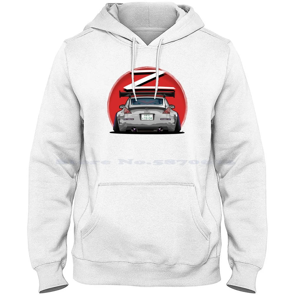 Nismo Fairlady 350z Z33 Gray 100% Cotton Hoodie 350z Nismo Z33 Midnight Blue Car Graphic Osmancetinyapici Gtr Power