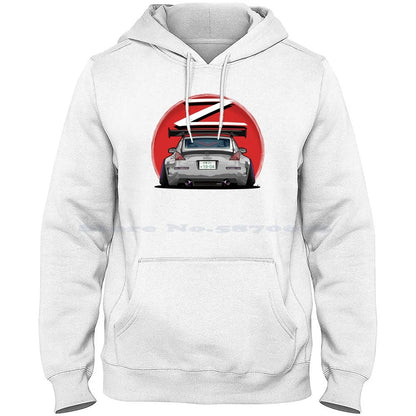 Nismo Fairlady 350z Z33 Gray 100% Cotton Hoodie 350z Nismo Z33 Midnight Blue Car Graphic Osmancetinyapici Gtr Power