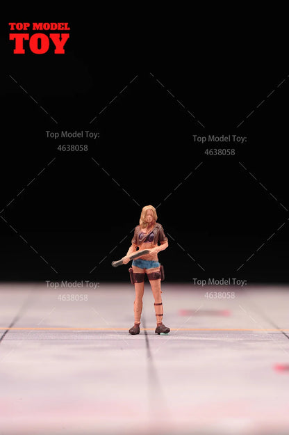 Painted Miniatures 1/64 Paul Walker Gal Gadot Vin Diesel Mini Scene Props Doll Figures Model Cars Vehicles Cars Toys Gift