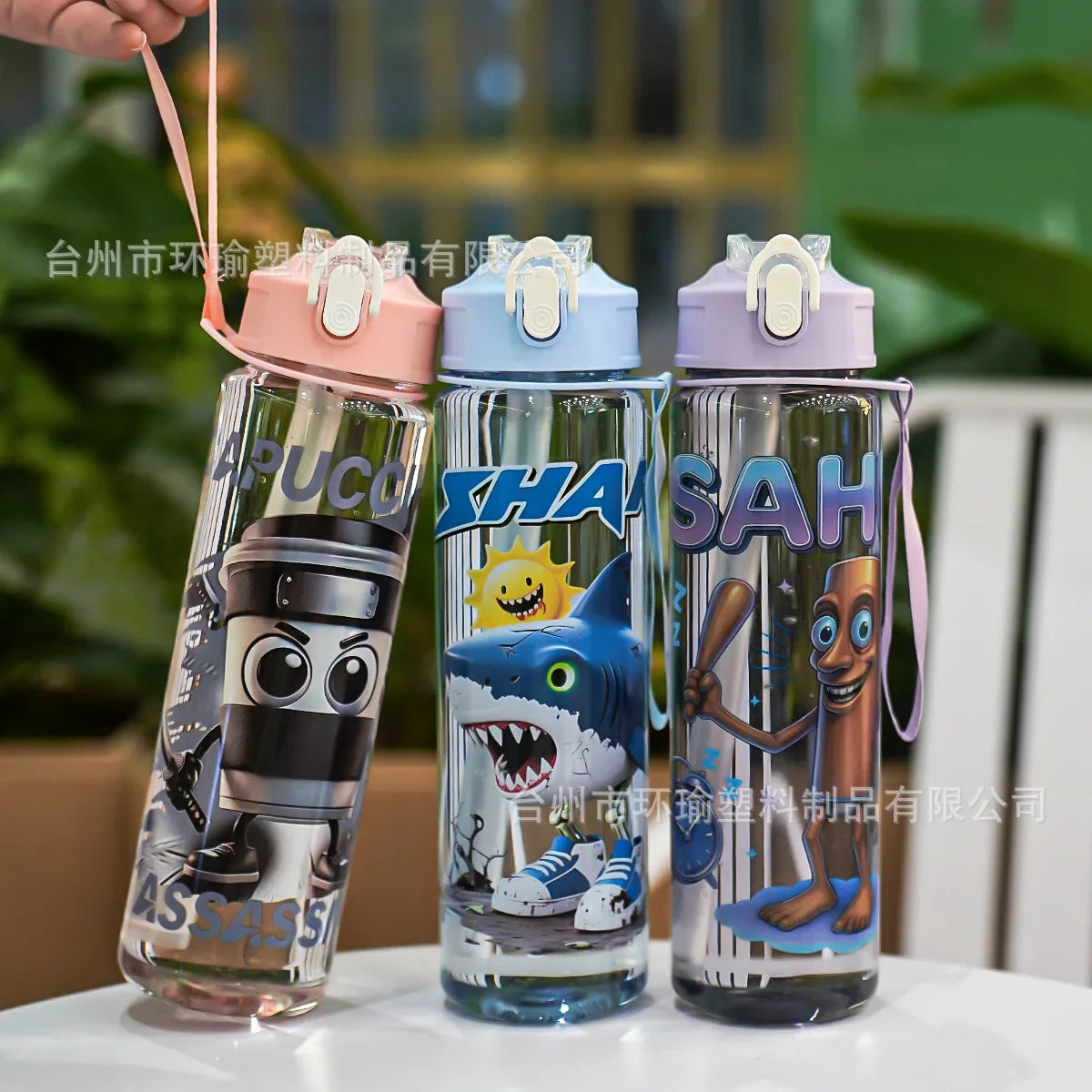 750ML Italian Brainrot Water Bottle Outdoor Drinking Cartoon Sports Cups Tung Tung Tung Sahur Tralalero Tralala Christmas Gift