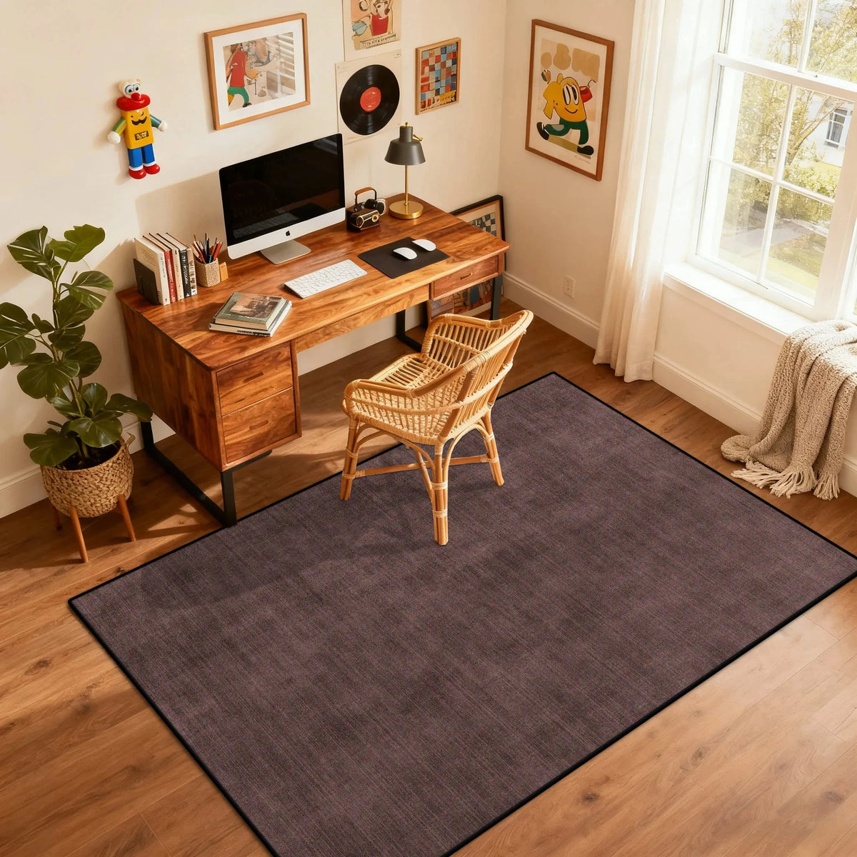 VIKAMA Luxury-Style Bedroom Floor Mat, Living Room Carpet, Office Desk Chair Non-Slip And Easy-To-Clean Cushion, Home Decoration