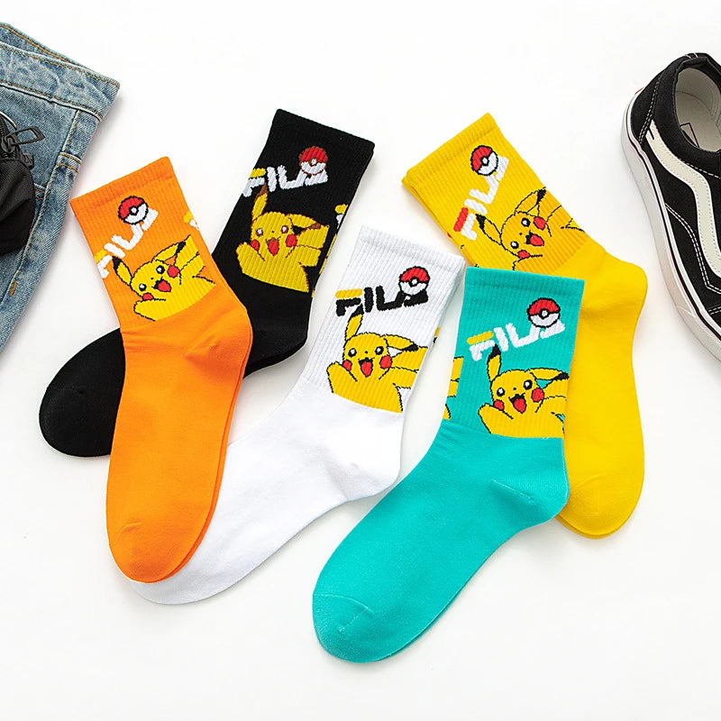 Bandai Cartoon Socks Men Women Christmas Halloween Hip Hop Street Fashion Inspired Novelty Funny Casual Crew Socks