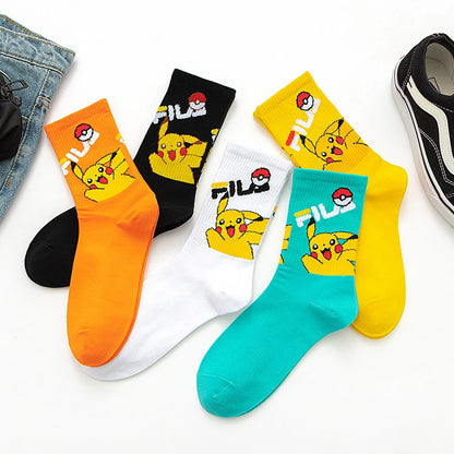 Bandai Cartoon Socks Men Women Christmas Halloween Hip Hop Street Fashion Inspired Novelty Funny Casual Crew Socks