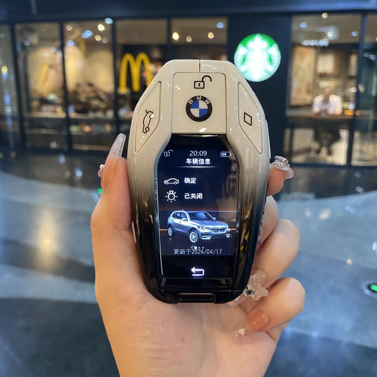 Car Key Case LCD Smart Remote Cover LED Display Shell Fob For BMW G11 G12 G30 G31 G01 G02 5 7 Series X5 X7 M5 M8 M760Li