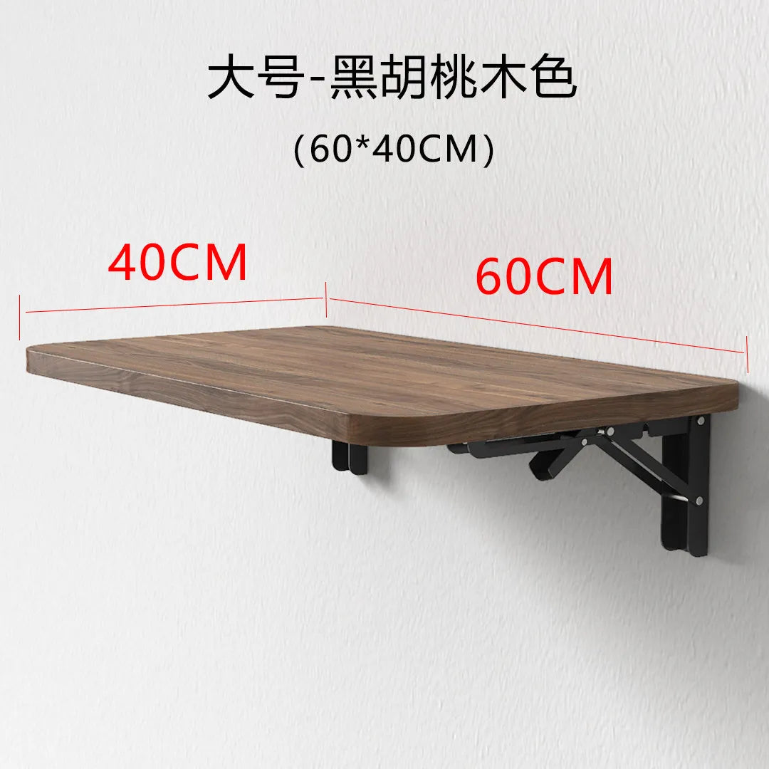 Wall Mounted Desk Folding Wooden Shelf Table for Small Apartment Space Saving Computer Desk Minimalist Wall Desk for Home Office