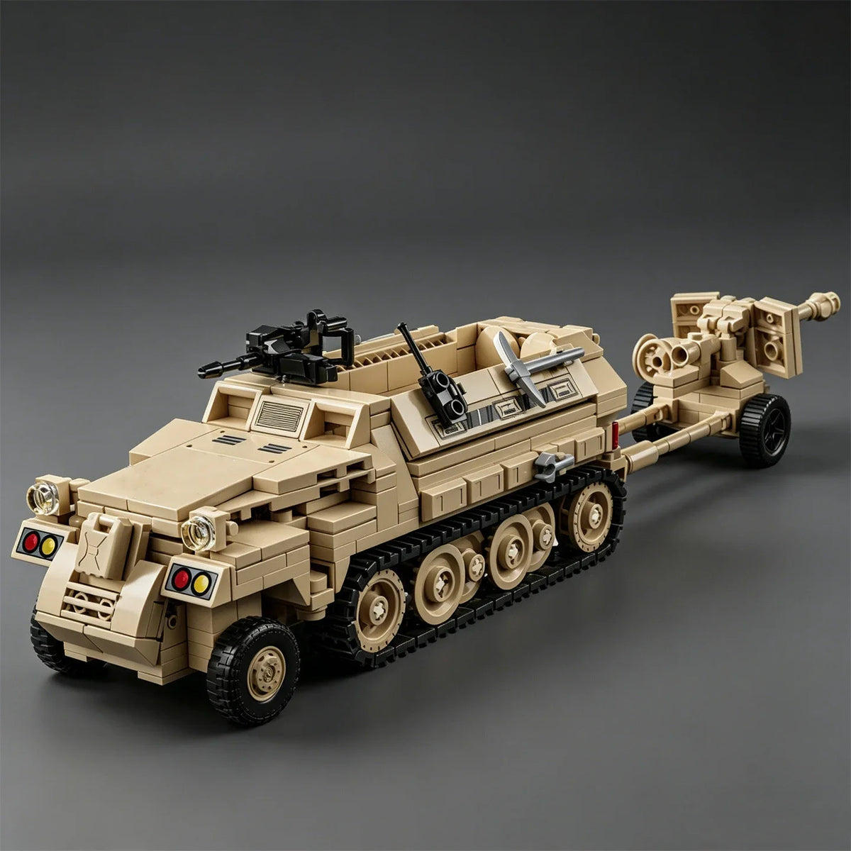 City Series Figurine Toy Tank Transport Vehicle Half Track Armored Vehicle Puzzle Assembly Building Block Car Truck Sd.Kfz.251
