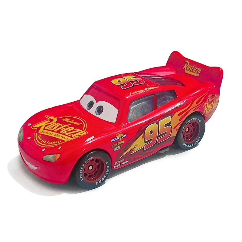 Pixar Cars Lightning McQueen Hudson Hornet Piston Cup Racer Version Metal Die Casting Model Car Racing Toys Birthday Gifts