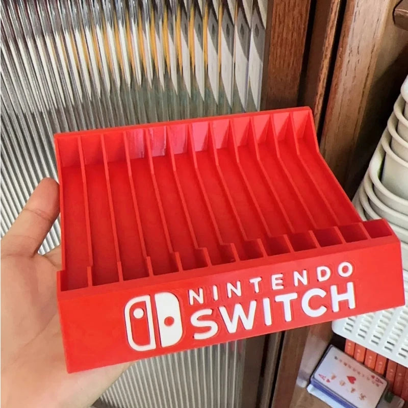 Hot For Switch Game Card Case Desktop Card Box Holder Game Disc Cassette Storage Bracket Storage Box Gifts 8 And 12 Compartments