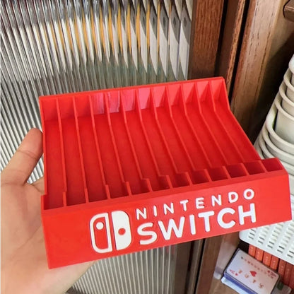 Hot For Switch Game Card Case Desktop Card Box Holder Game Disc Cassette Storage Bracket Storage Box Gifts 8 And 12 Compartments