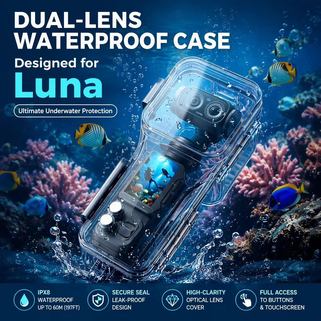 For Insta360 Luna Ultra Waterproof Housing Cover Underwater Protector Dive Case for Insta360 Luna Diving Shell Camera Accessorie