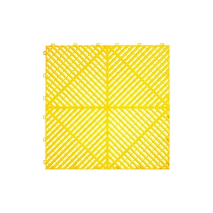 400x400x18mm Floor Garage Tile Plastic Anti-Slip Garage Slabs Waterproof Interlocking Drainage Mat For Car Parking Wokshop