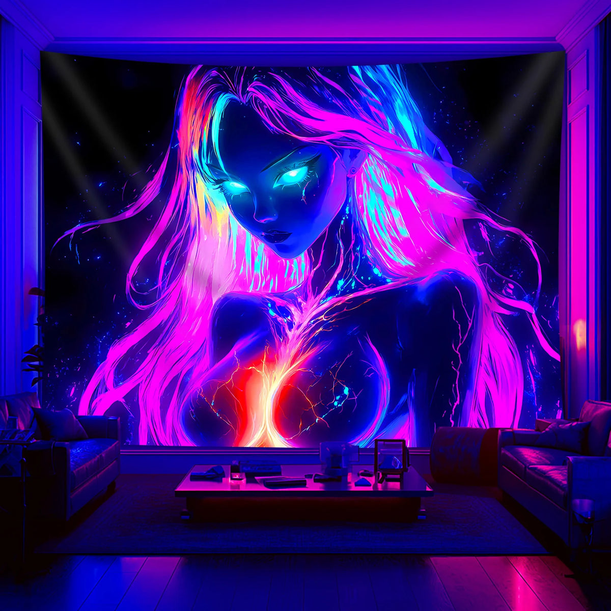 VIKAMA Anime Graffiti Art Tapestry Wall Decoration Bedroom Party Soft Texture Easy To Hang Dormitory DecorationTapestry
