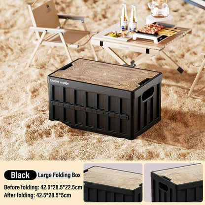 Outdoor Camping Storage Box, Home Bedroom Organization Folding Box, Car Trunk Moving Camping Storage Box