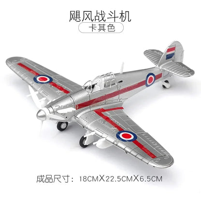 1/48 WWII Fighter Model 4D Assemble Aircraft Plastic DIY Accessories Toy Small Airplane Toy Diy Craft Kits for Adults