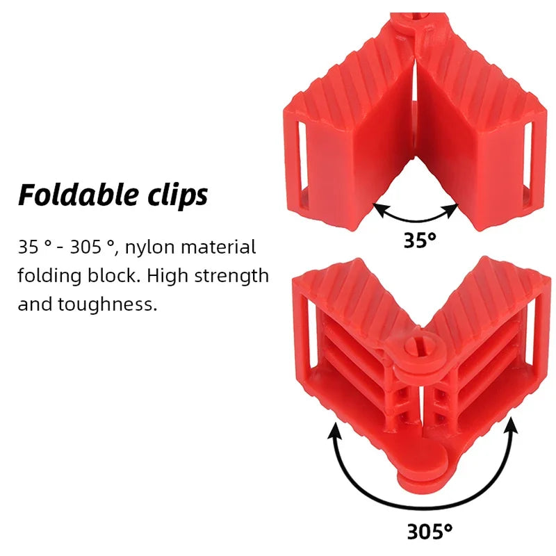 4M Belt Frame Clips Multifunction Blet Clamp Quick 35°-305° Adjustable Band Clamp Polygonal Clip  Right Angle Woodworking Tools