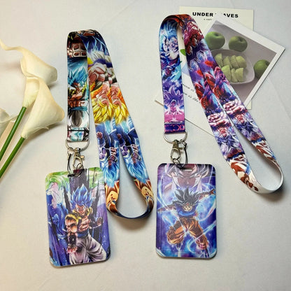 Dragon Ball Credential Holder Japanese Anime Lanyards for Key Neck Strap For Card Badge Gym Keychain Keyring Accessories Gifts