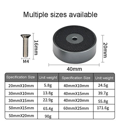 4pcs HiFi Audio Speaker Amplifier CD Player Aluminum Alloy Shock Absorber Foot Pad Damping Feet Chassis Stand Isolation Spike