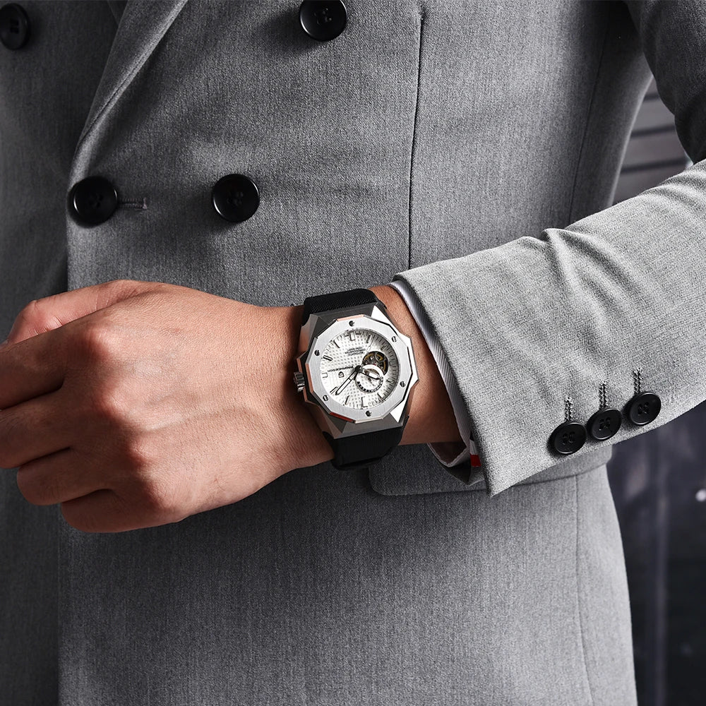 Pagani Design Men's Mechanical Watch NH39 Movement Top Notch Sapphire Stainless Steel 100m Waterproof Men's Automatic Watch