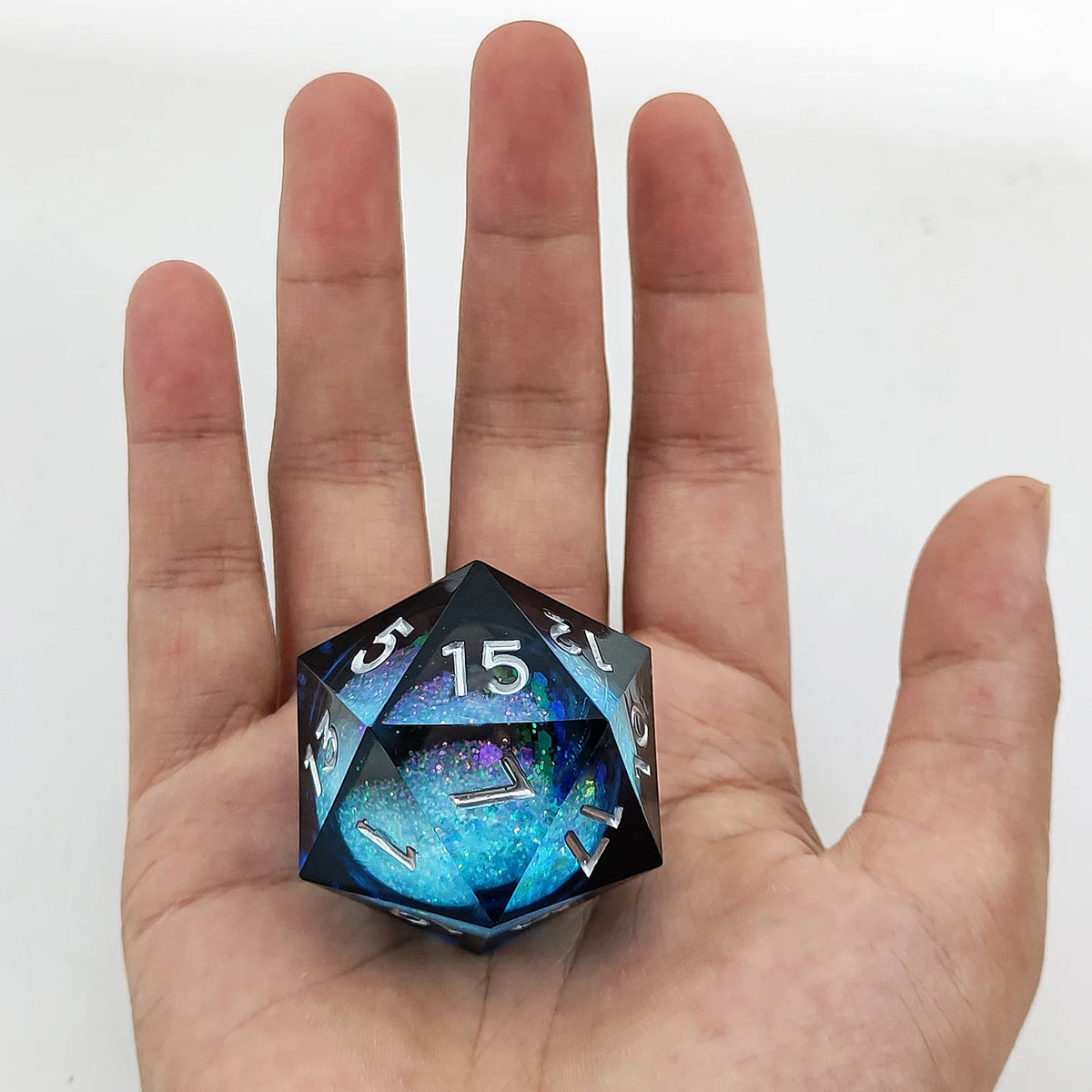 35mm Large Single Polyhedral Resin Quicksand Dice Entertaining Board Game Toys