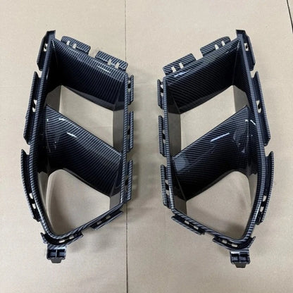 For BMW M3 M4 G80 G82 G83 2020-2024 Front Bumper Side Air Vent Trim Fog Light Intake Cover Grille Hood Frame Body Kit Upgrade