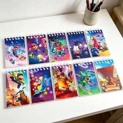 8/10pcs Cartoon Multi-Style School Notebooks Creative Memo Pads & Meeting Books - Assorted Designs for Organizing And Sketching