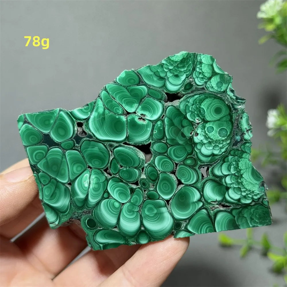 Natural High-Quality And Beautiful Malachite Slate Mineral Raw Stone Therapy Meditation Prayer Energy Home Decoration+Bracket