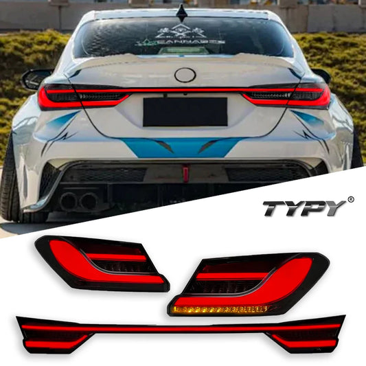 Car For Toyota Camry 8th Gen Taillight 2018-2022 Upgrade Modified to New DRL Dynamic Turn Signal LED Taillight Auto Accessories