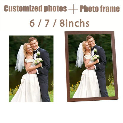 Personalized Wooden Photo Frames, Custom Photo Frame Ornaments, Simple Holiday Gifts Indoors, Commemorate Precious Memories