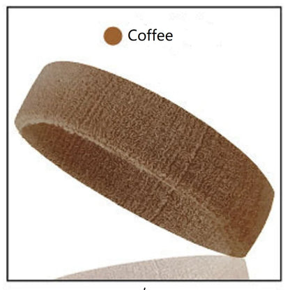 Towel material solid high eleastic thick sweat absorbing running cycling outdoor sports sweatband headband hair band