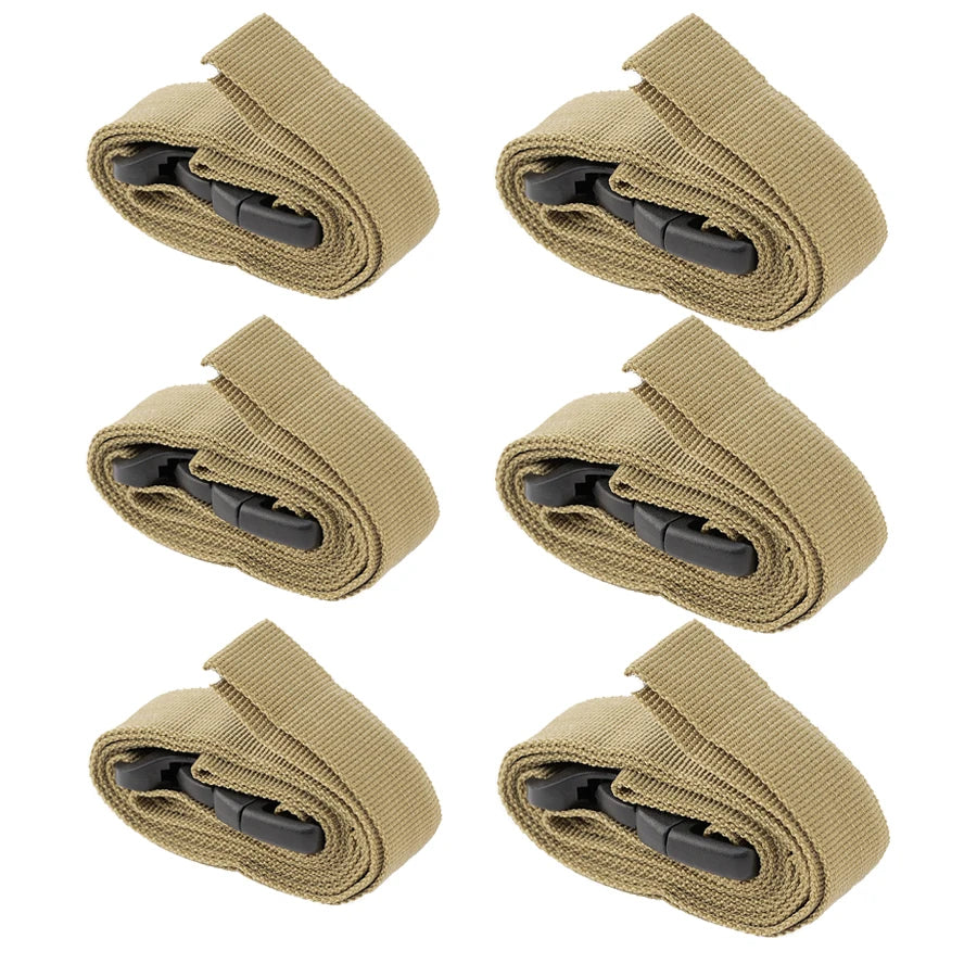 Heavy-Duty Outdoor Camping Luggage Straps - Adjustable Double Safety Buckle Luggage Packing Belt Bundling Rope of Cargoes