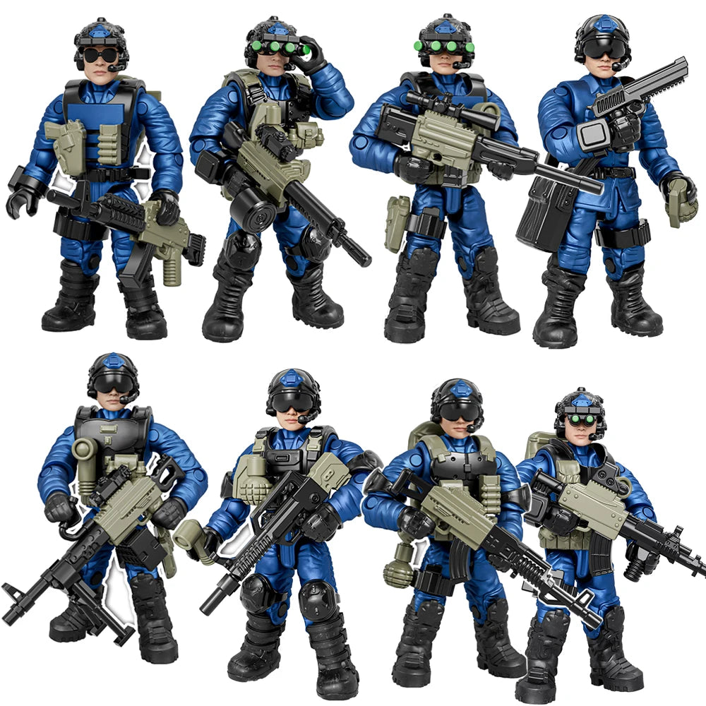 World War Army Military Soldiers Special Forces Model Assemble Building Blocks Bricks Children's Toys Gift