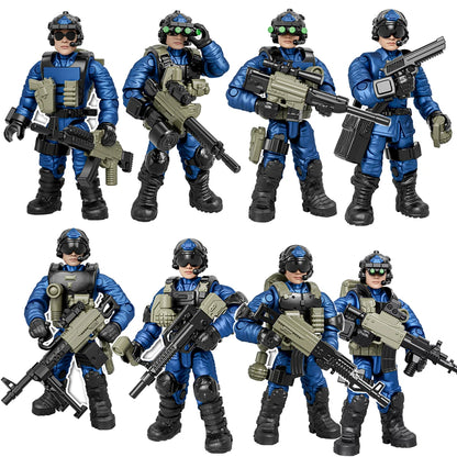 World War Army Military Soldiers Special Forces Model Assemble Building Blocks Bricks Children's Toys Gift
