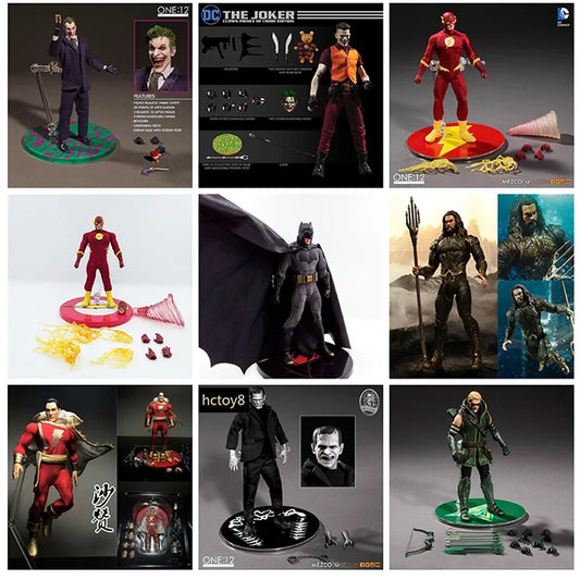 Mezco Batman Figure X-Mem Wolverine One:12  Green Arrow Punisher Frankenstein The Joker Action Figures Super Hero Series Toys